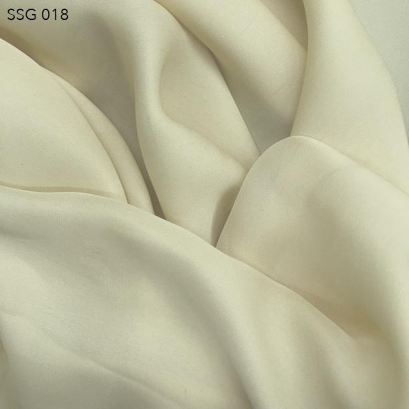 Silk Georgette - Dove White