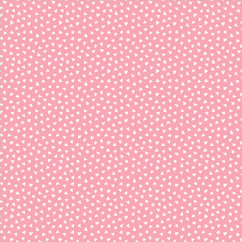 Twirling Tutus Whistler Studios 55416-6 Pink Tiny Hearts Cotton