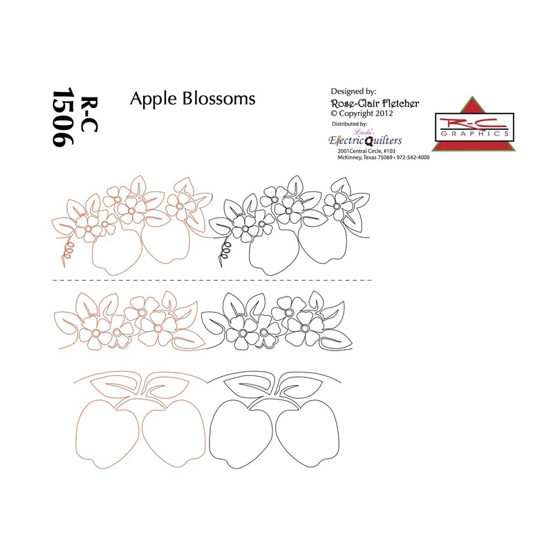 1506 Apple Blossoms Pantograph by Rose-Clair Fletcher