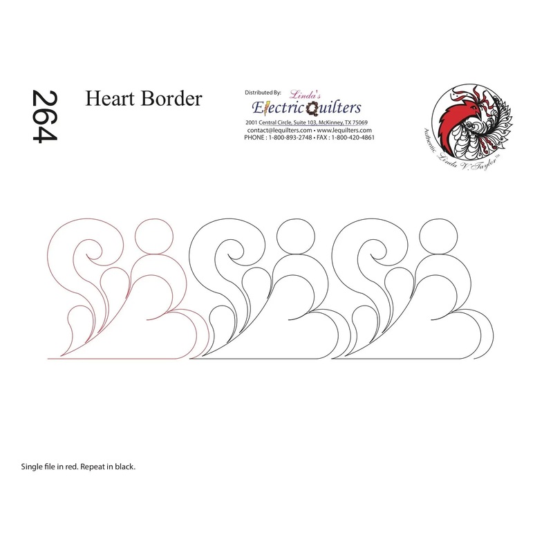 264 Heart Border Pantograph by Linda V. Taylor