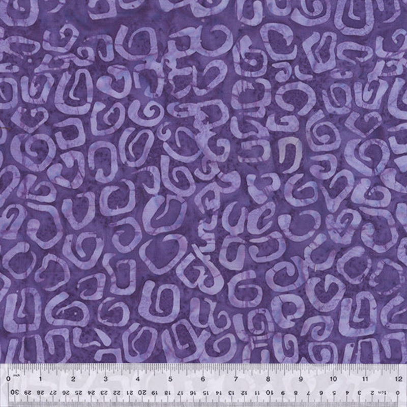 QE6: Splash 429Q-5 Purple Lynx Batik Cotton