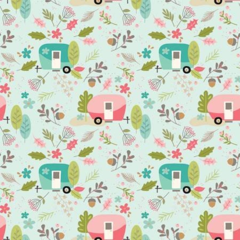 Riley Blake - Flannel Glamp Camp Main - Mint