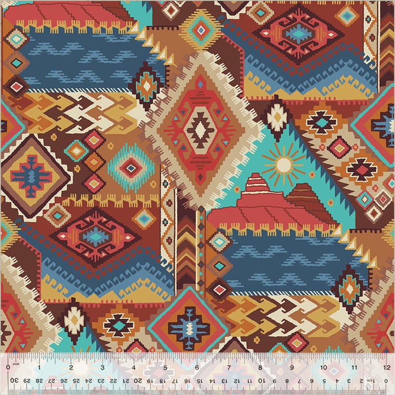 Spirit Trail Whistler Studios 54356-1 Rust Frontier Cotton