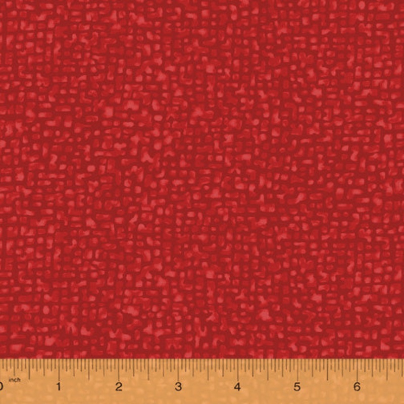 108" Quilt Back Whistler Studios 50994-5 True Red Bedrock Cotton