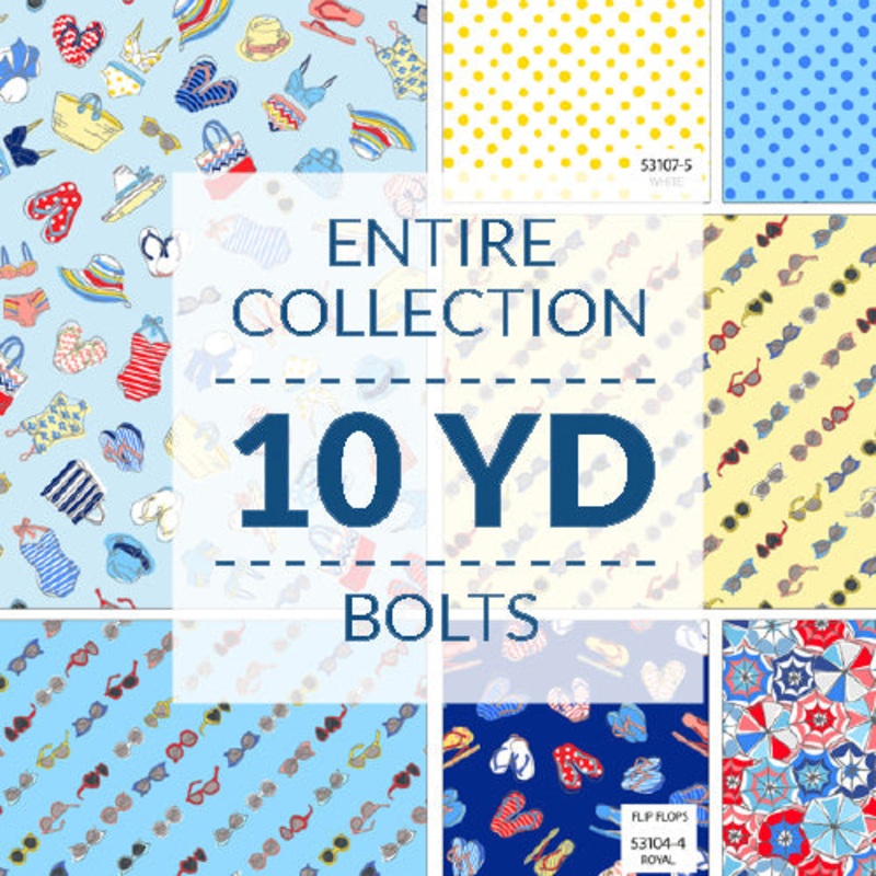 Bathing Beauties Whistler Studios BATH10YD-X Multi 10Yd Assortment Cotton