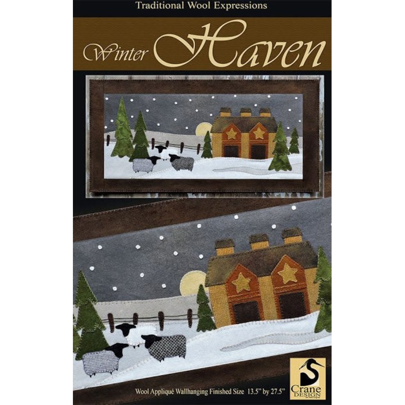 Crane Design - Traditional Wool Expressions - Winter Haven