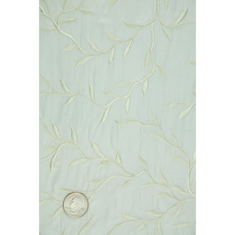 Embroidered Dupioni Silk MED-086-15 Fabric