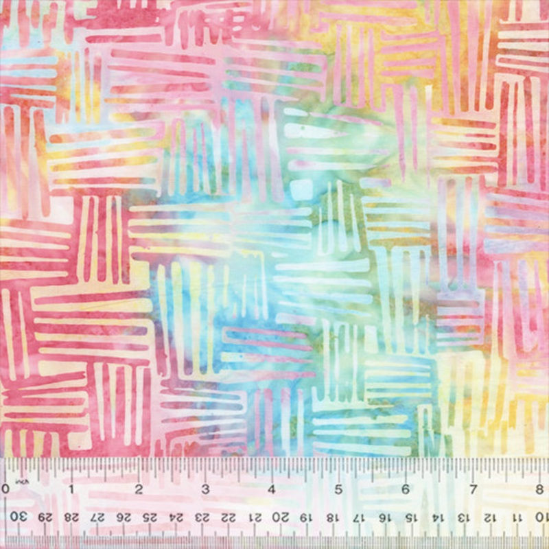 QE7 - Splendor Anthology Fabrics 444Q-1 Sherbet Weave Batik Cotton