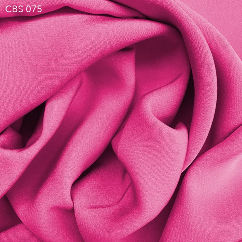 Silk Crepe Back Satin - Fuscia