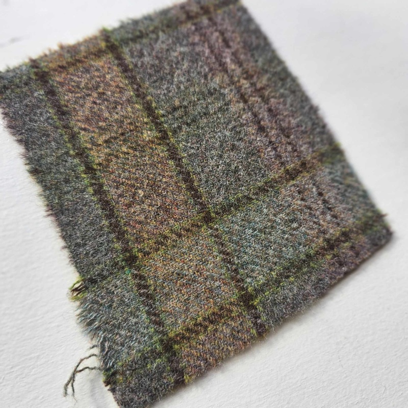 Wool Cut - Mini Square - Mossy Green Plaid