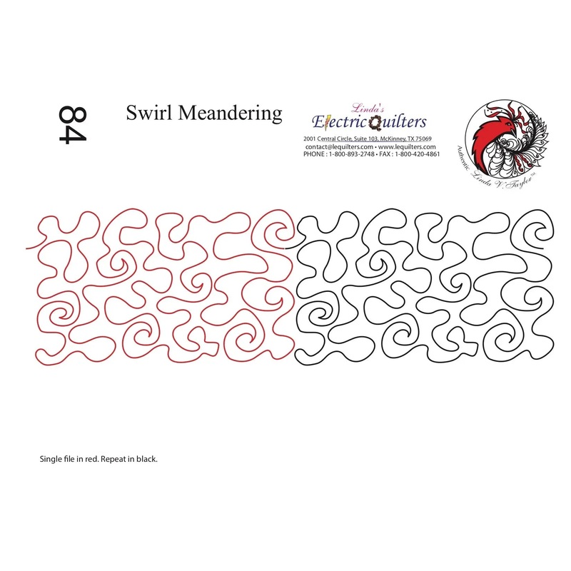 084 Swirl Meandering Pantograph by Linda V. Taylor