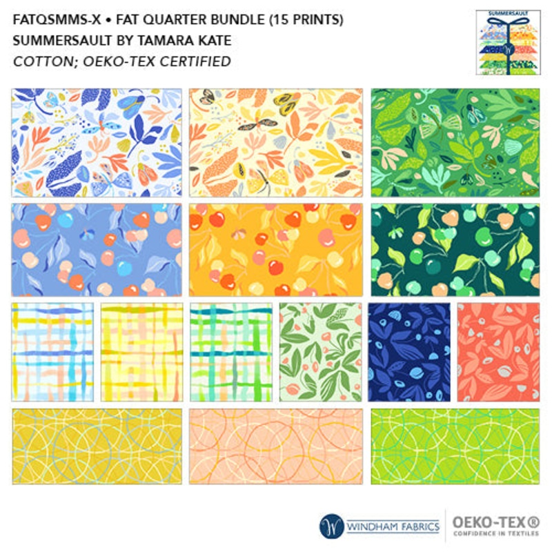Summersault Tamara Kate FATQSMMS-X Multi Fat Quarter Bundle High Density Cotton