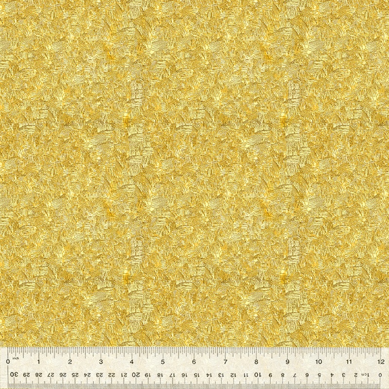 Belle Whistler Studios 53441-1 Yellow Markings Cotton