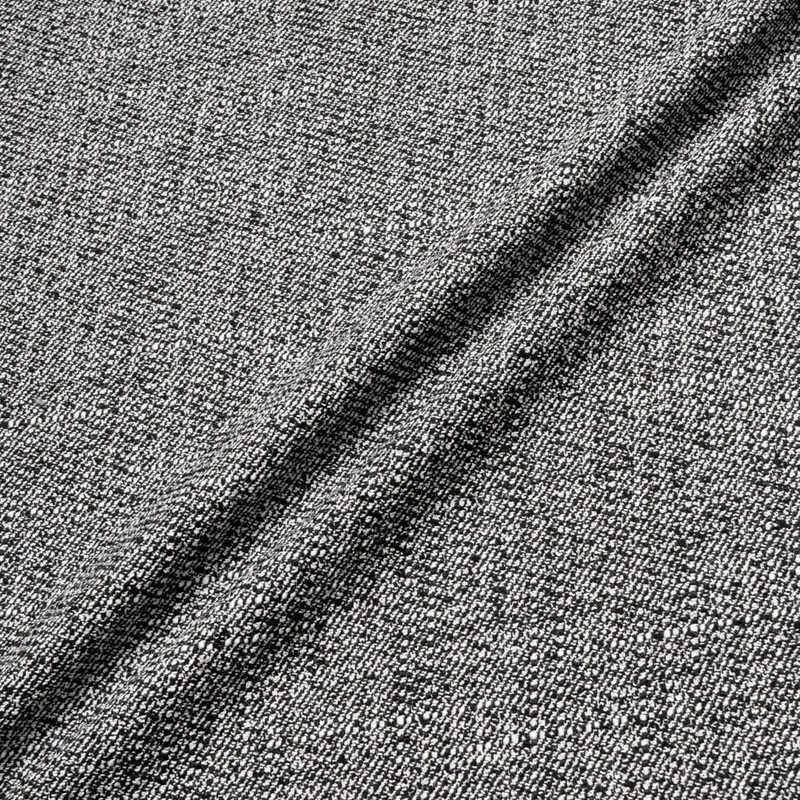 Black & Ivory Pure Wool Tweed Boucl