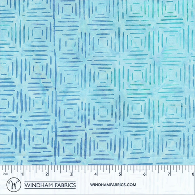 Blaze Anthology Fabrics 2969Q-X Powder Line Squares Batik Cotton