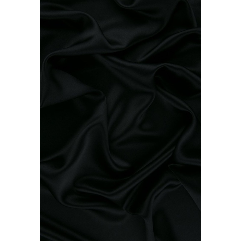 Dark Navy Charmeuse Silk Fabric