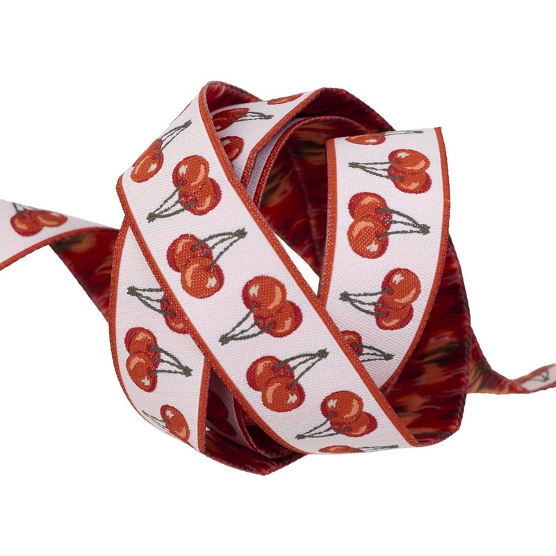 Ribbon, Farmstead - Cherries Jubilee by Stacy Iest Hsu, Porcelain, one yard