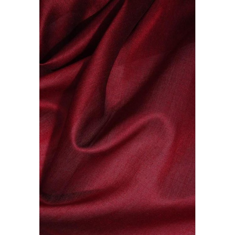 Scarlet Red Cotton Silk Fabric