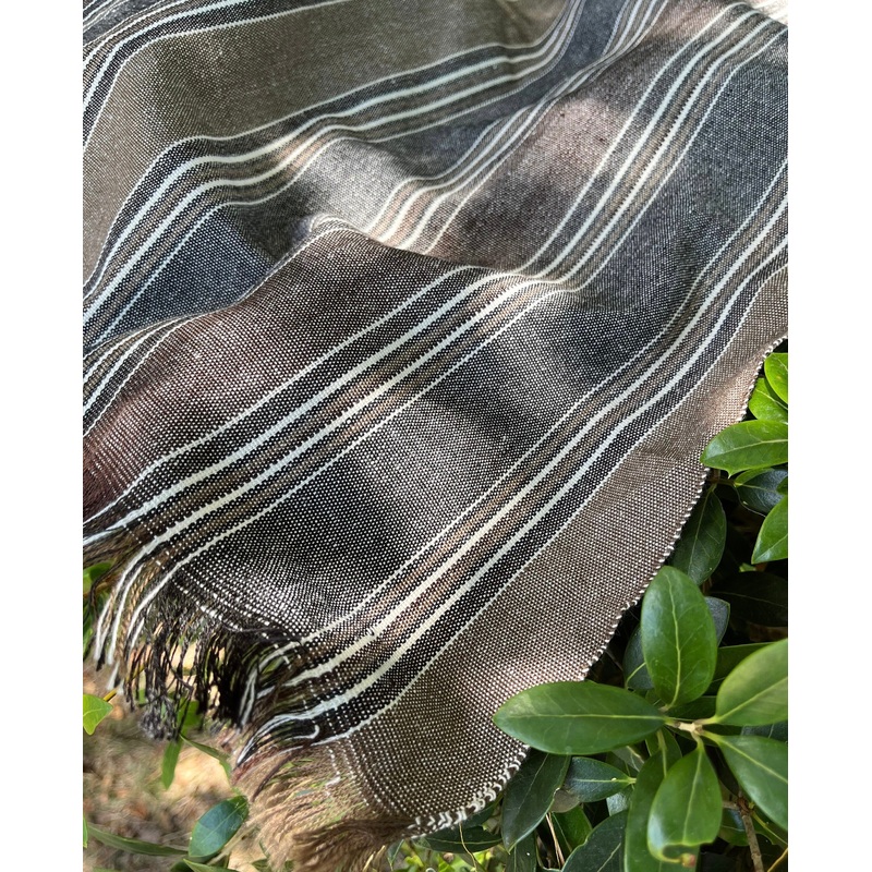 Striped Heavy Weight Softened Linen Cotton Fabric By The Yard