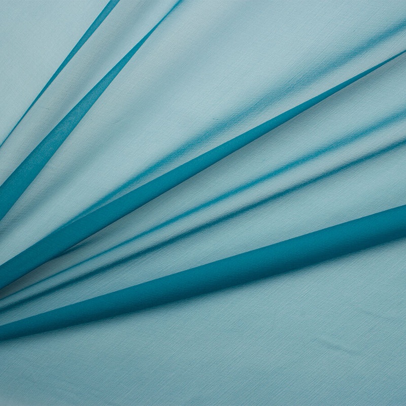 Teal Silk Chiffon