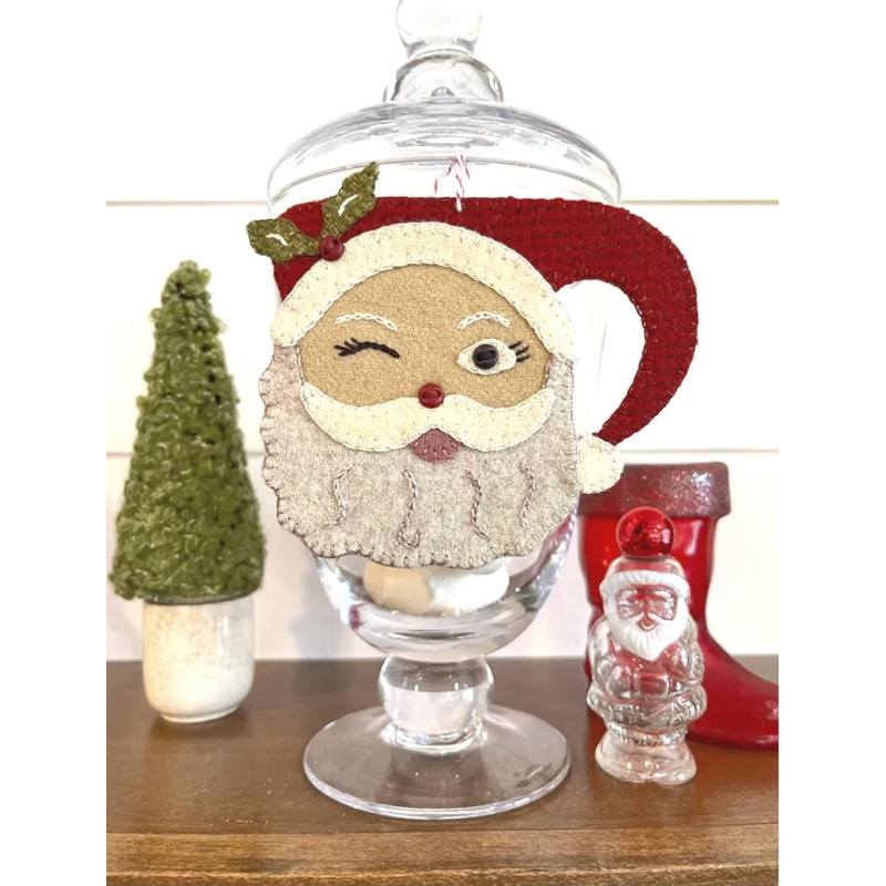 Buttermilk Basin - Winking Santa Mug Ornament