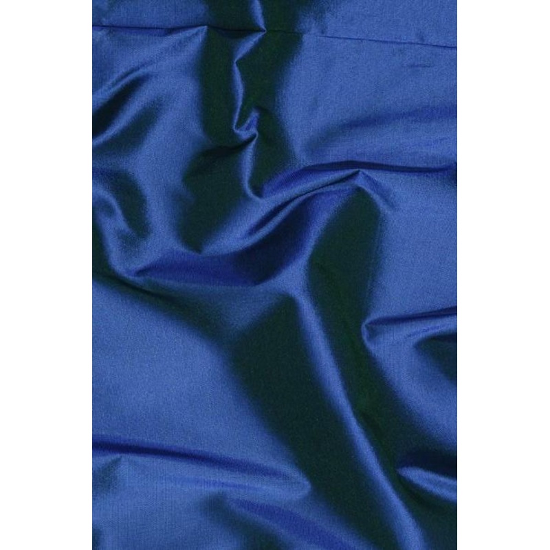 Dark Cerulean Blue Taffeta Silk Fabric