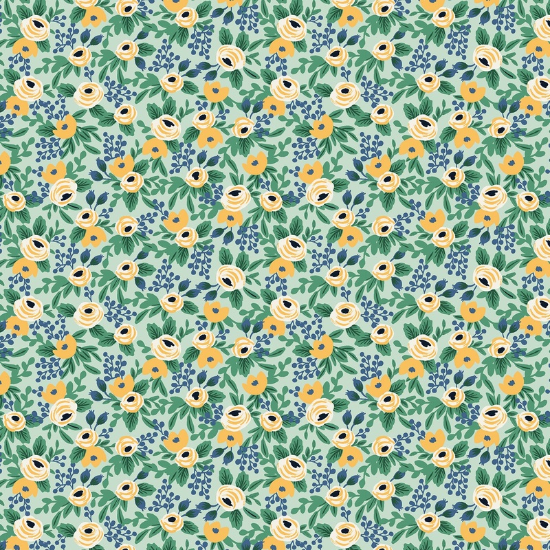 Rifle Paper Co. Orchard - Rosa - Mint Fabric, 1/4 yard