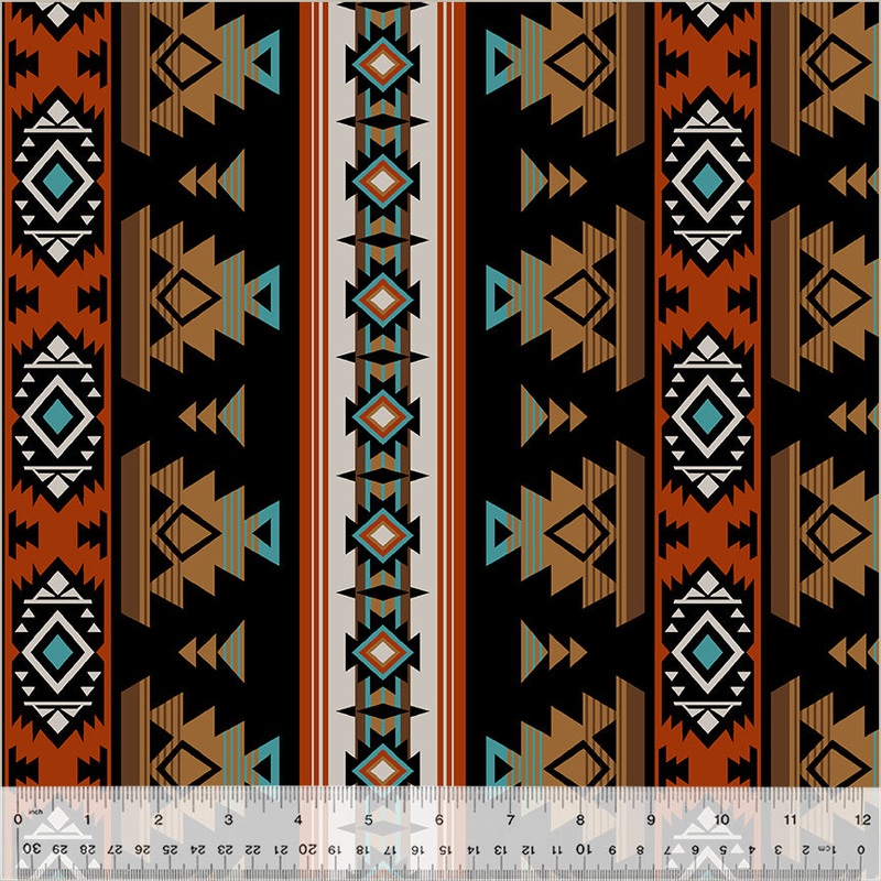 Spirit Trail Whistler Studios 52823-3 Black/Bronze Heirloom Cotton