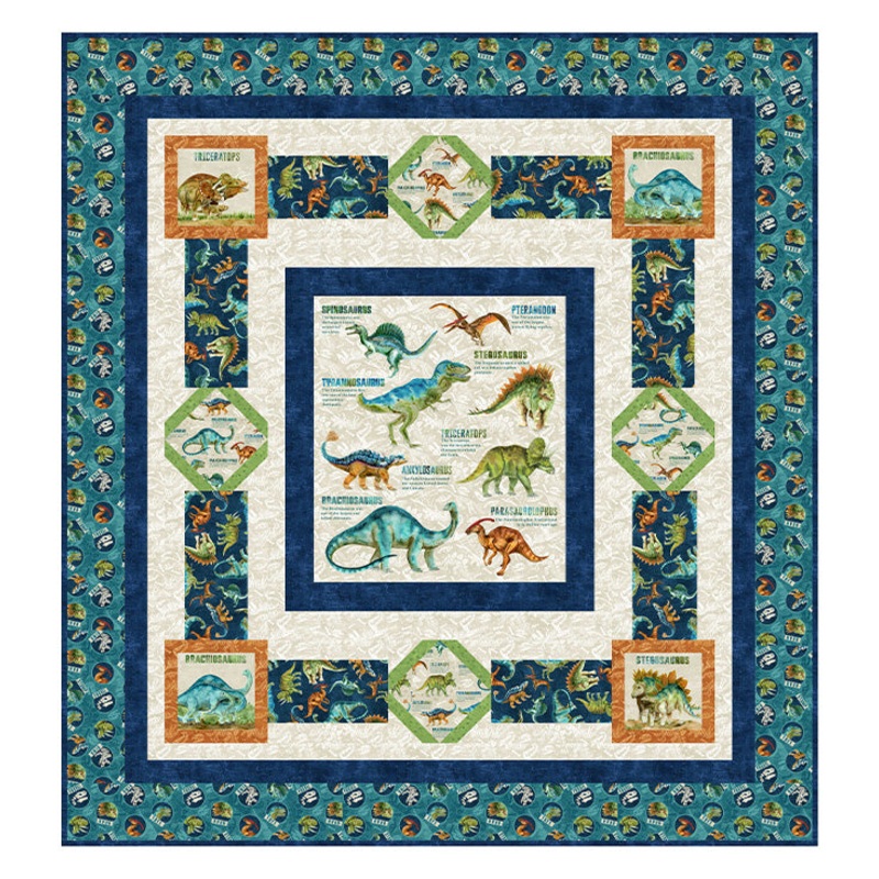 Dino Roar, Fossil Friends, Quilt Pattern