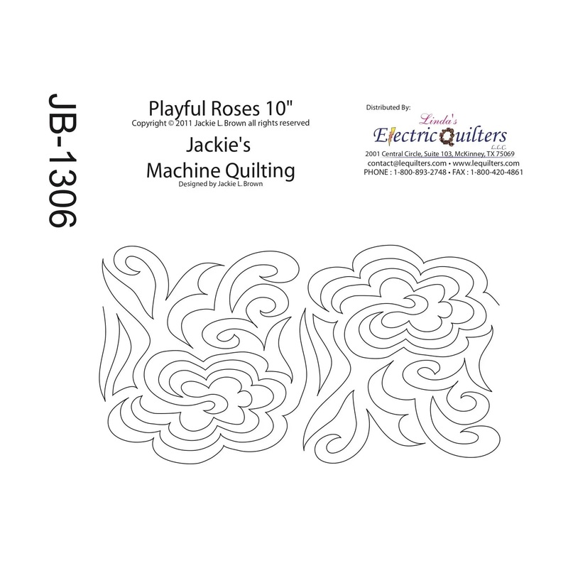 1306 Playful Roses Pantograph by Jackie Brown