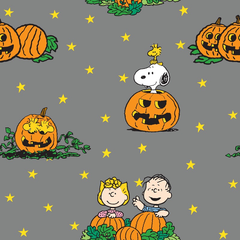 Peanuts Charlie Brown & Friends Pumpkin Patch Fabric