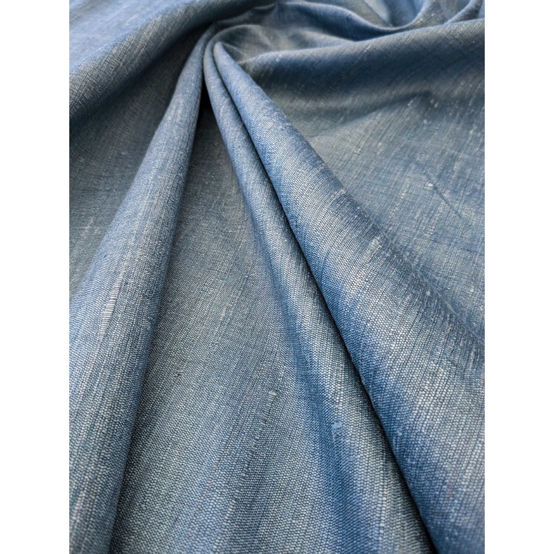 Scalamandre Vienne Texture Azure Blue Silk Solid Texture MSRP USD 276/y