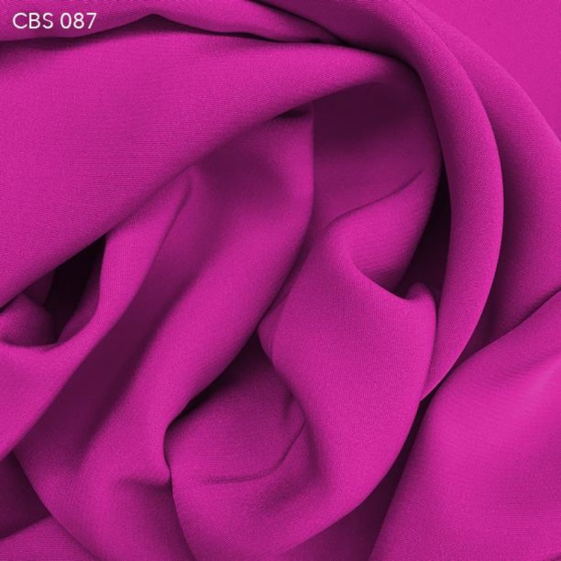 Silk Crepe Back Satin - Pink Berry