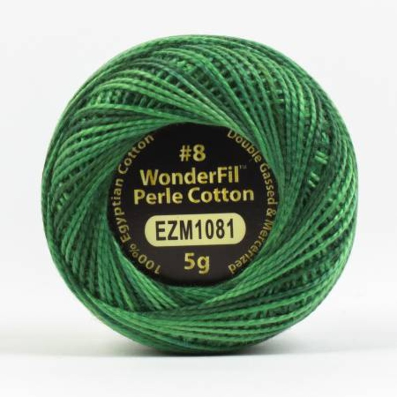 Wonderfil - Eleganza 8wt- Variegated Perle Cotton - Rain Forest