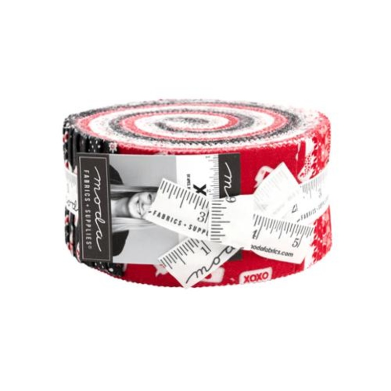 XOXO Jelly Roll 24140JR Moda Precuts Fabric