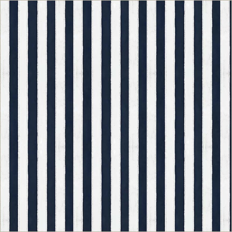 America the Beautiful Leslie Trimbach 55140-2 Navy Stitched Stripes Cotton