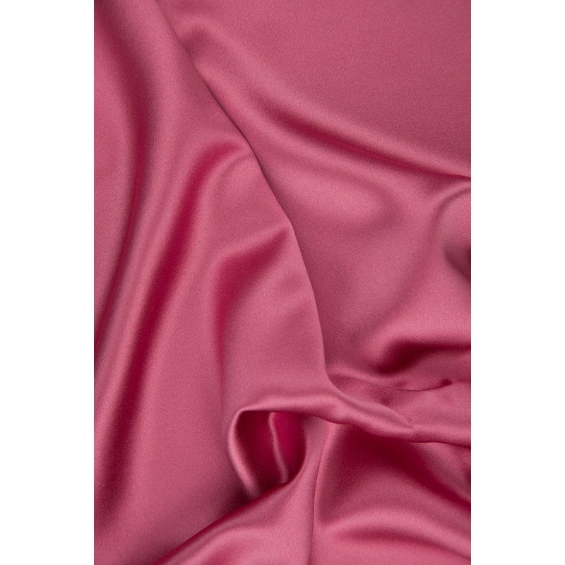 Chateau Rose Silk Crepe Back Satin Fabric