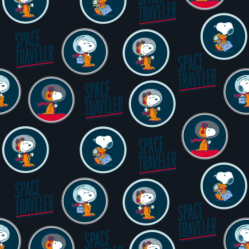 Peanuts Snoopy Space Traveler Fabric
