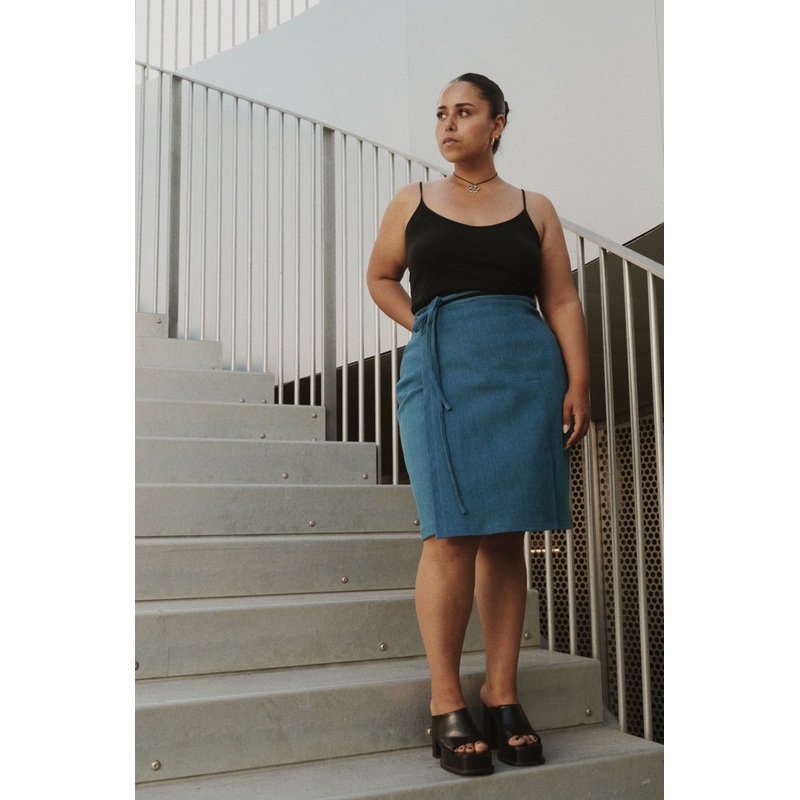 Puff and Pencil, Strap Wrap Skirt PDF Pattern