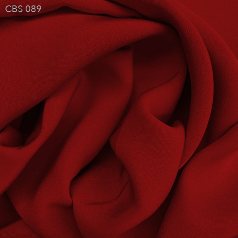 Silk Crepe Back Satin - Brick Red