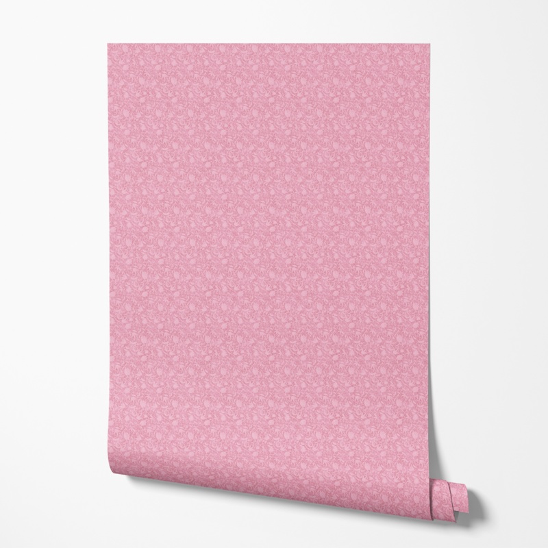 Susan Winget - Whispering Botanica - Pink Floral Wallpaper