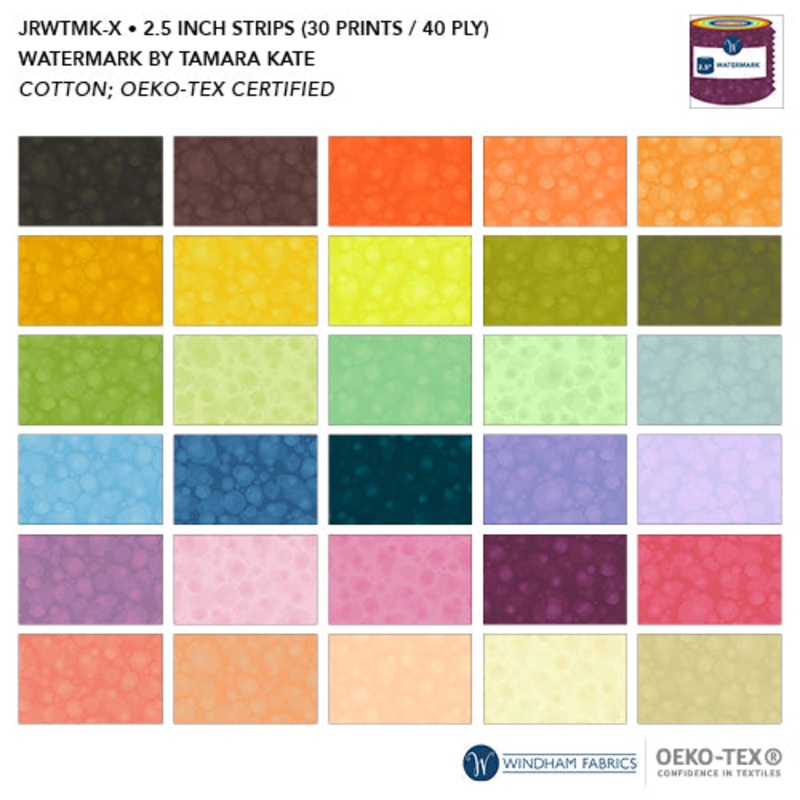 Watermark Tamara Kate JRWTMK-X Multi 2.5" Strips High Density Cotton