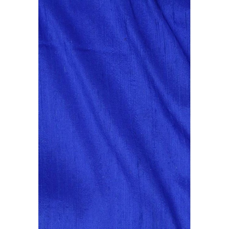 Dazzling Blue Dupioni Silk Fabric