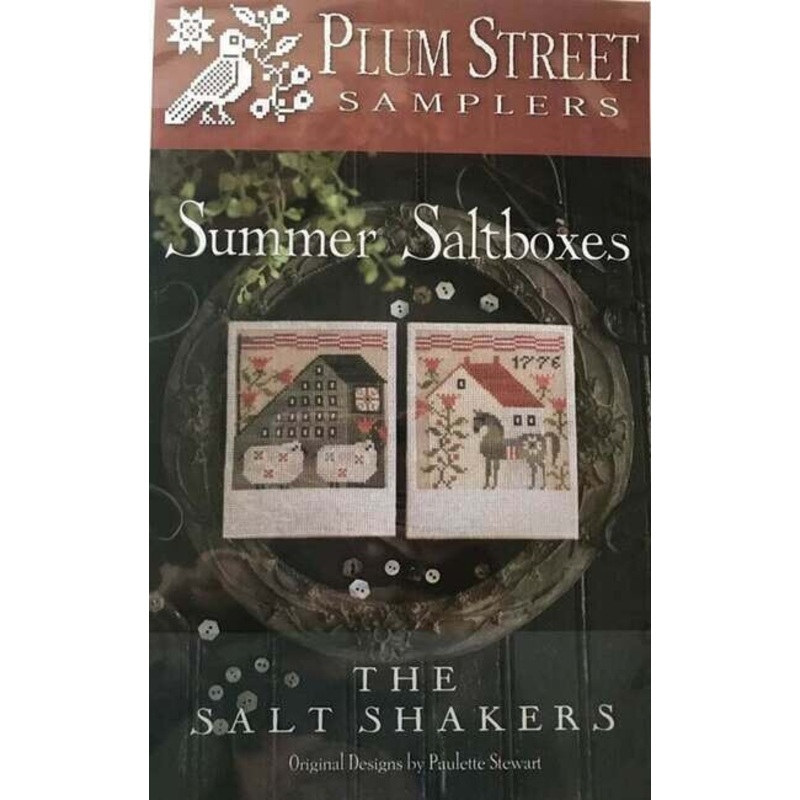 Plum Street Samplers - Cross Stitch Pattern - Summer Saltboxes