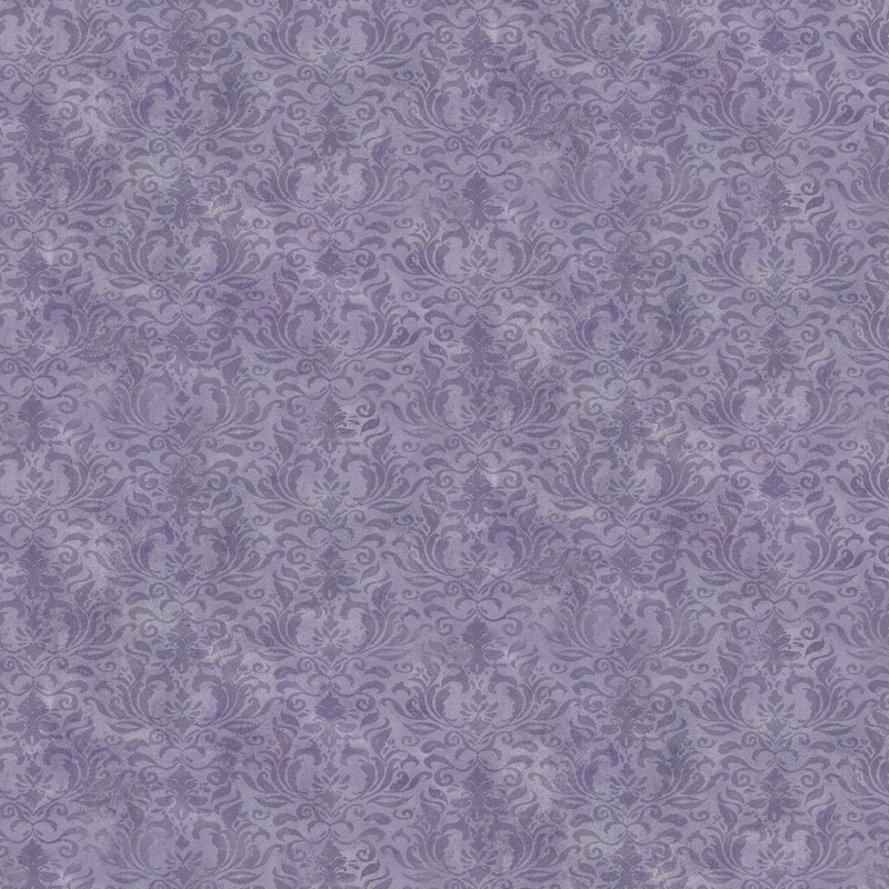 Susan Winget - Lavender Elegance - Damask Purple Fabric