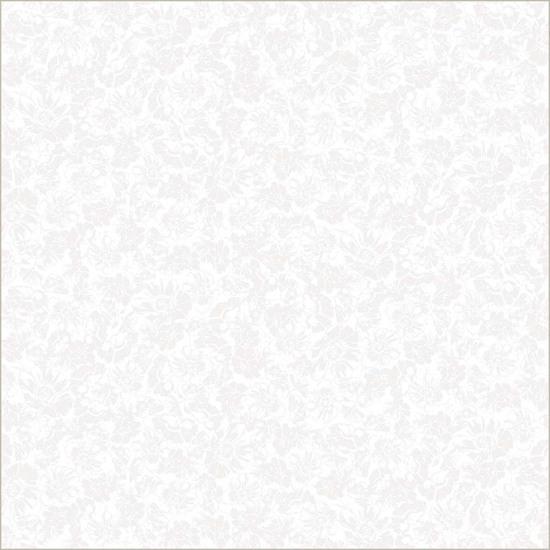 Verona Whistler Studios 54911-5 White On White Allegra Blooms Cotton