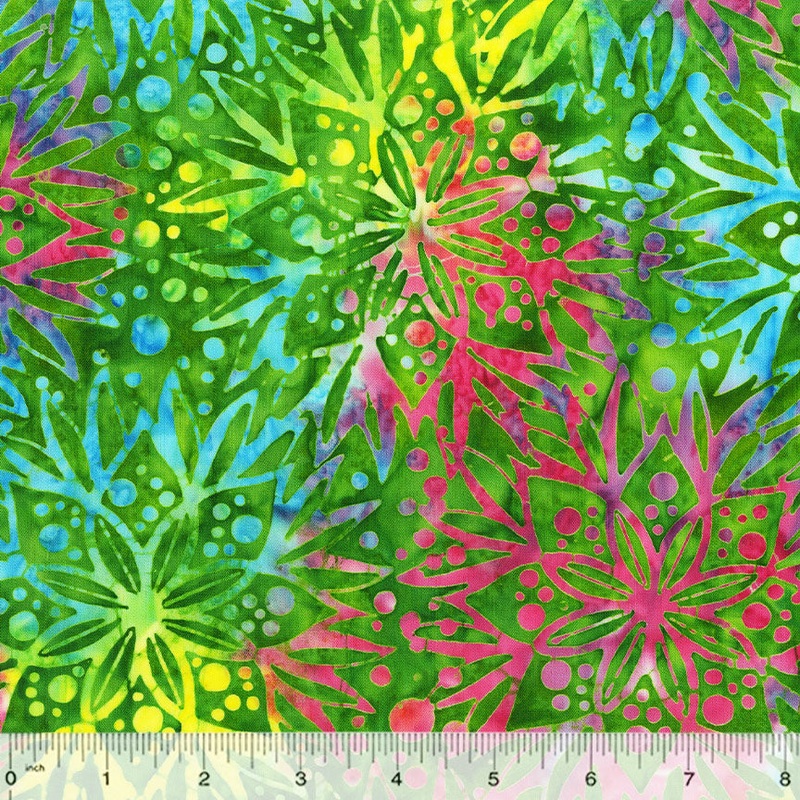 BeColourful Jacqueline de Jonge 388Q-X Gem Full Bloom Batik Cotton