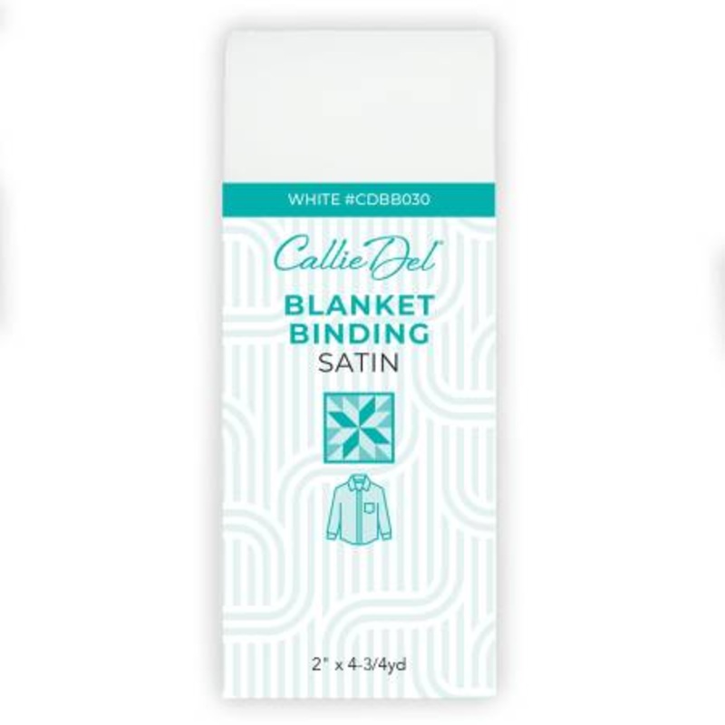 Satin Blanket Binding White 2in x 4-3/4yd