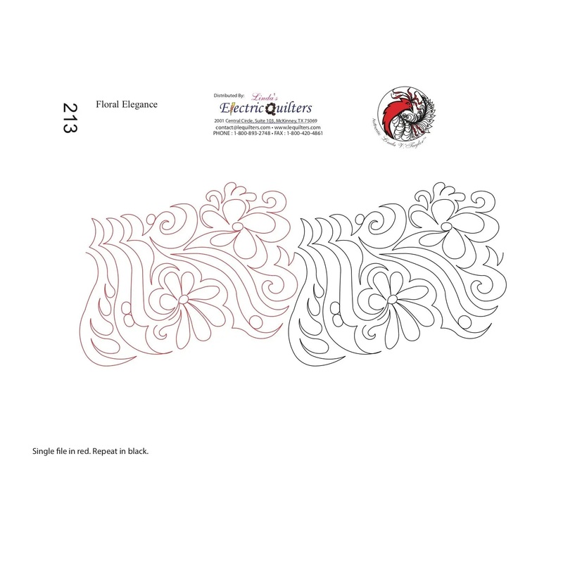 213 Floral Elegance Pantograph by Linda V. Taylor