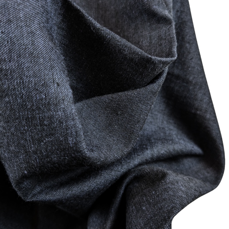 90cm Remnant Twilight Organic Cotton Chambray